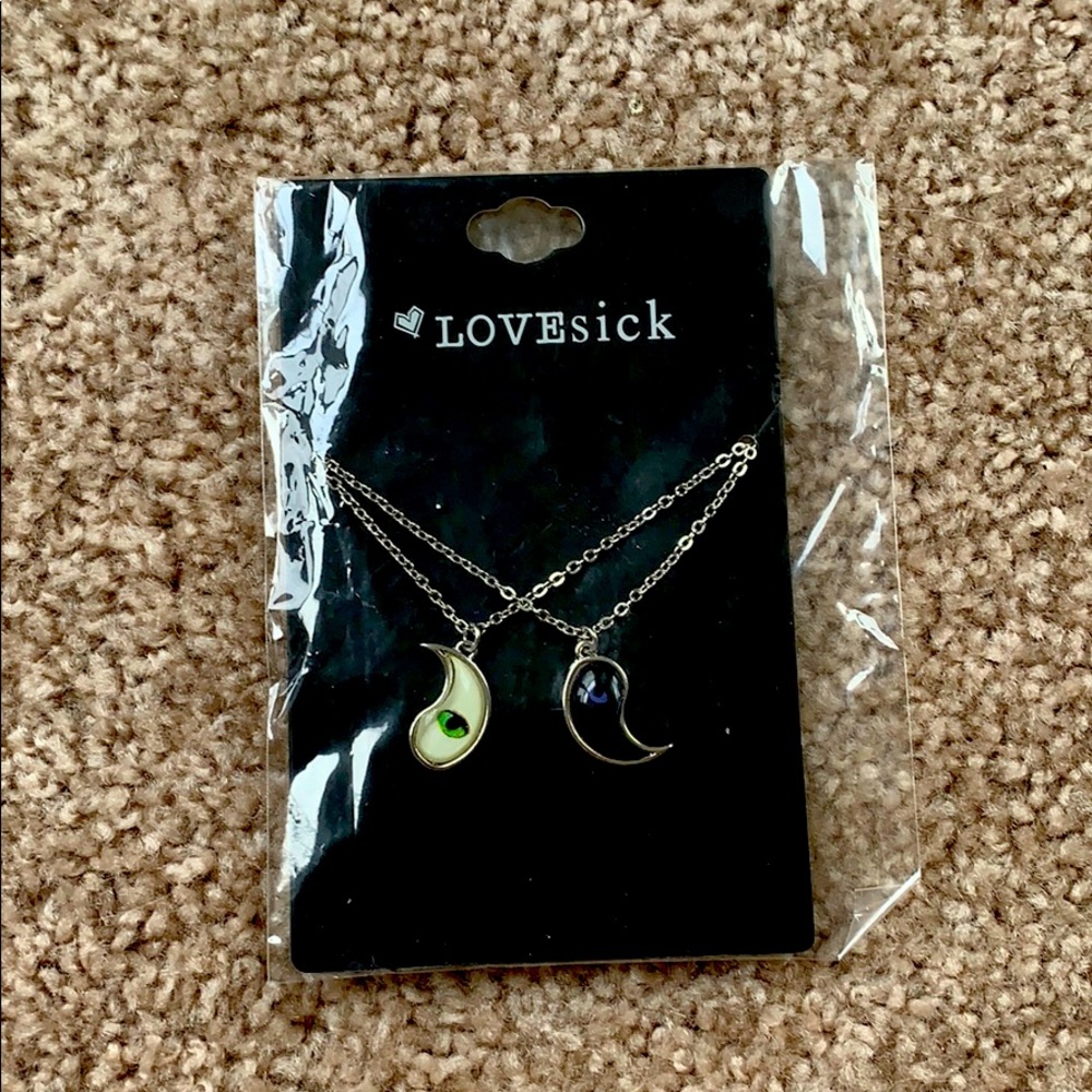 Cat Yin and Yang Necklace